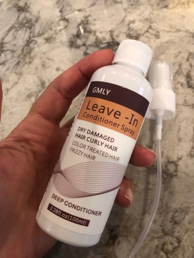 a bottle of GMLY Leave-In Conditioner Spray